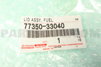 7735033040 Toyota LID ASSY, FUEL FILLER OPENING