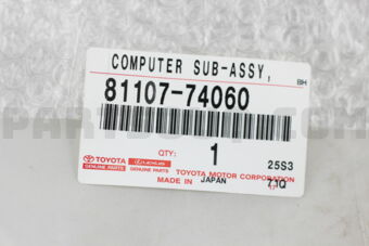 8110774060 COMPUTER SUB-ASSY, HEADLAMP LIGHT 