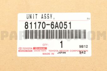 811706A051 UNIT ASSY, HEADLAMP, LH
