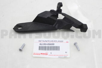 8119305020 RETAINER, HEADLAMP PROTECTOR, UPR 