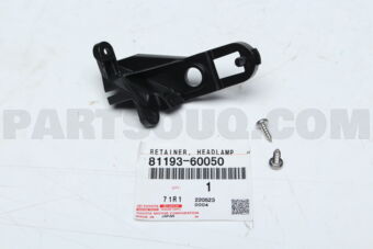 8119360050 RETAINER, HEADLAMP PROTECTOR, UPR RH