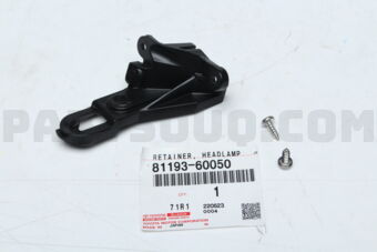 8119360050 RETAINER, HEADLAMP PROTECTOR, UPR RH