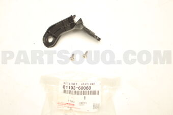 8119360060 Toyota RETAINER, RH HEADLAMP PROTECTOR, UPR RH