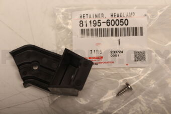 8119560050 Toyota RETAINER, HEADLAMP PROTECTOR, LWR RH