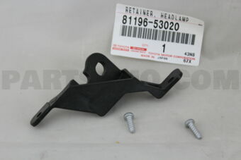 8119653020 RETAINER, LH HEADLAMP PROTECTOR, L
