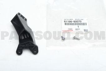 8119660070 RETAINER, LH HEADLAMP PROTECTOR, LWR LH