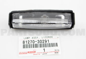 8127030291 LAMP ASSY, LICENSE PLATE
