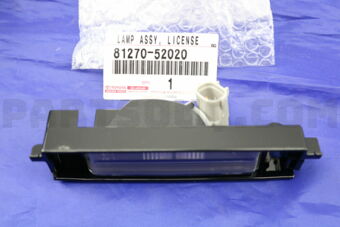 8127052020 LAMP ASSY, LICENSE PLATE