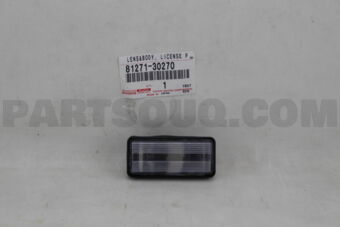 8127130270 LENS, LICENSE PLATE LAMP