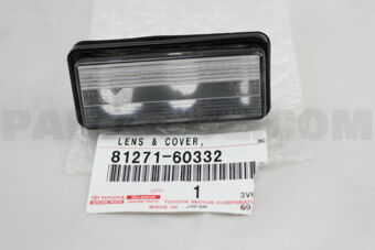 8127160332 LENS, LICENSE PLATE LAMP