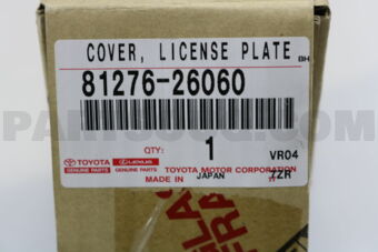 8127626060 COVER, LICENSE PLATE LAMP