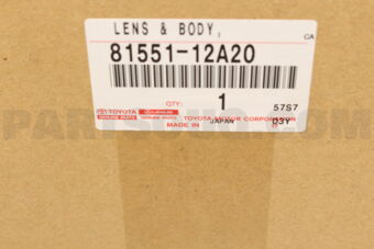 8155112A20 LENS & BODY, REAR COMBINATION LAMP
