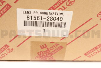 8156128040 Toyota LENS, REAR COMBINATION LAMP, LH