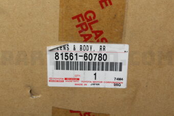 8156160780 LENS &amp; BODY, REAR COMBINATION 