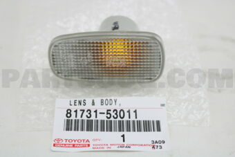8173153011 LENS, SIDE TURN SIGNAL LAMP, RH/LH