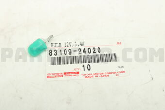 8310924020 BULB, COMBINATION METER, NO.1
