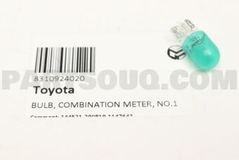 8310924020 BULB, COMBINATION METER, NO.1