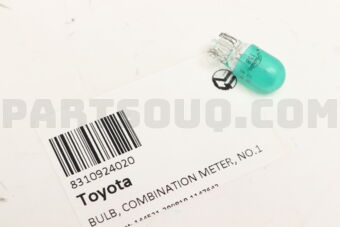 8310924020 BULB, COMBINATION METER, NO.1
