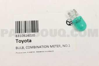 8310924020 BULB, COMBINATION METER, NO.1