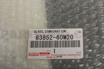 8385260M20 Toyota GLASS, COMBINATION METER