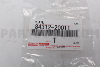 8431220011 Toyota PLATE, HORN CONTACT