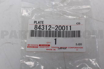 8431220011 Toyota PLATE, HORN CONTACT