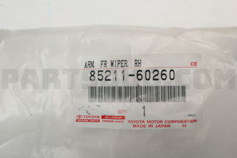 8521160260 Toyota ARM, FR WIPER, RH