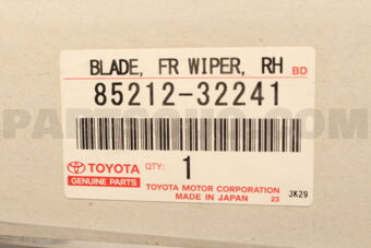 8521232241 Toyota BLADE ASSY, WINDSHIELD WIPER