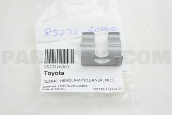 8527220060 CLAMP, HEADLAMP CLEANER, NO.1