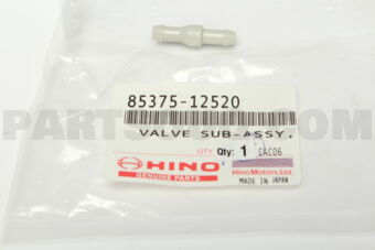 8537512520 JOINT, REAR WASHER HOSE, NO.1