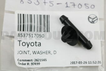 8537517050 JOINT, REAR WASHER HOSE, NO.1