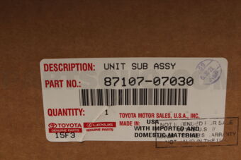8710707030 UNIT SUB-ASSY, HEATER RADIATOR