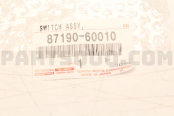 8719060010 Toyota SWITCH ASSY, TEMPERATURE CONTROL