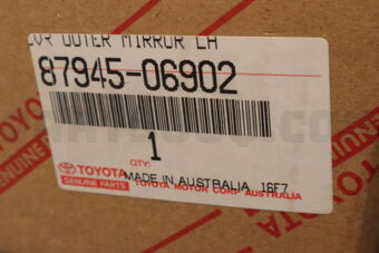 8794506902 Toyota COVER, OUTER MIRROR, LH