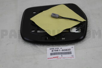 8796160820 MIRROR, OUTER REAR VIEW, LH