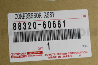 8832060681 COMPRESSOR ASSY, COOLER