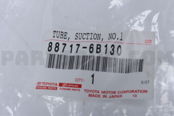887176B130 Toyota PIPE, COOLER REFRIGERANT SUCTION, NO.1