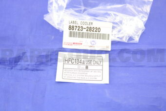 8872328220 LABEL, COOLER SERVICE CAUTION