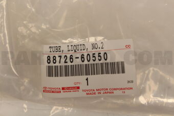 8872660550 Toyota PIPE, COOLER REFRIGERANT LIQUID, J