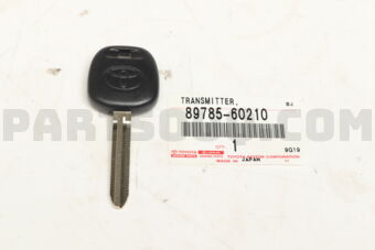 8978560210 TRANSMITTER, TRANSPONDER KEY MASTE