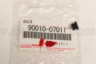9001007011 BULB, PASSENGER SEAT BELT WARNING 