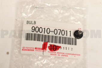 9001007011 BULB, PASSENGER SEAT BELT WARNING 