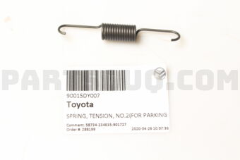 90015DY007 SPRING, TENSION, NO.2(FOR PARKING 