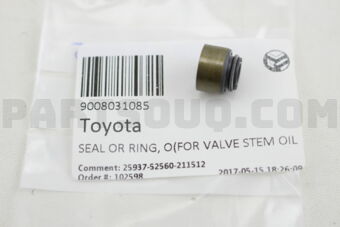 9008031085 SEAL OR RING, O(FOR VALVE STEM OIL