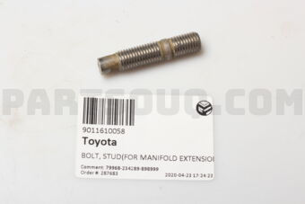 9011610058 BOLT, STUD(FOR MANIFOLD EXTENSION)
