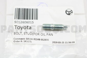 9012606015 BOLT, STUD(FOR OIL PAN)