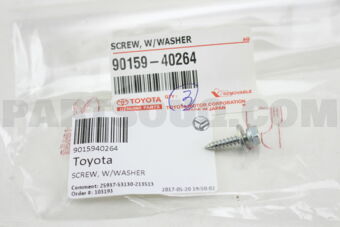 9015940264 SCREW, W/WASHER