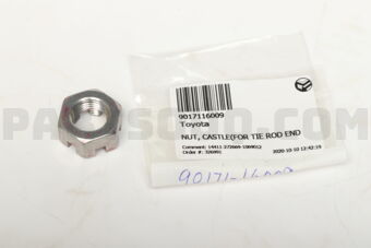 9017116009 NUT, CASTLE(FOR TIE ROD END)