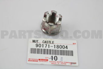 9017118004 NUT, CASTLE (FOR FRONT LOWER BALL 