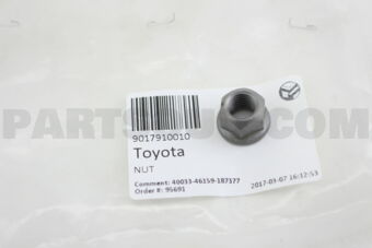 9017910010 NUT, EXHAUST PIPE SET STUD BOLT
